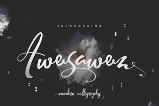 Awesawez Script Font