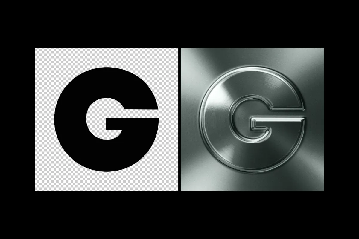 Metal Emboss Logo Effect