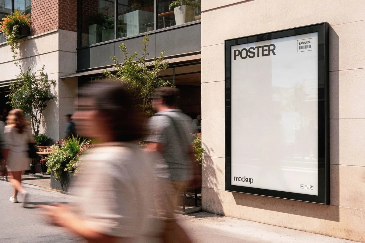Outdoor Angled Framed Poster