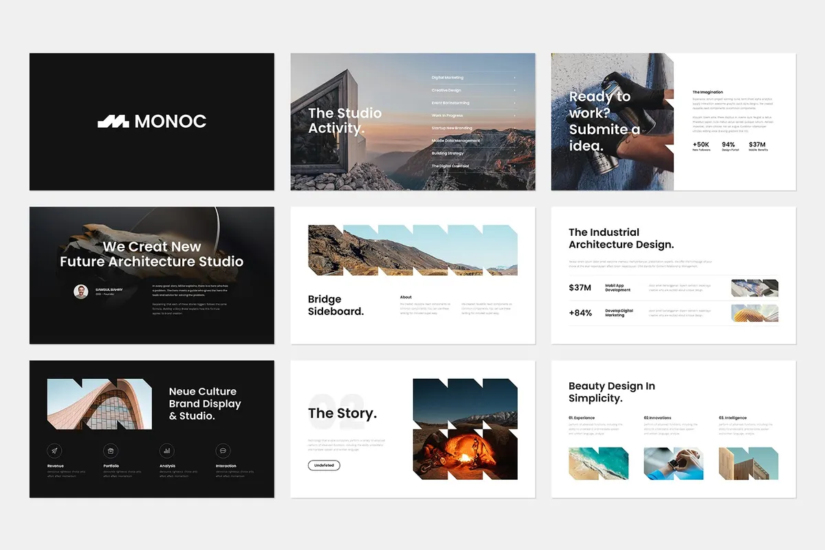Monoc Presentation Template Design