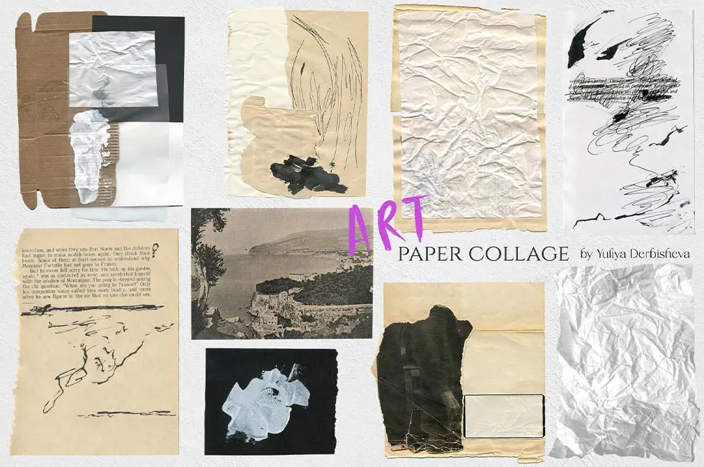 Art Paper Collage Elements