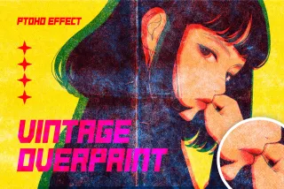 Vintage Overprint Photo Effect