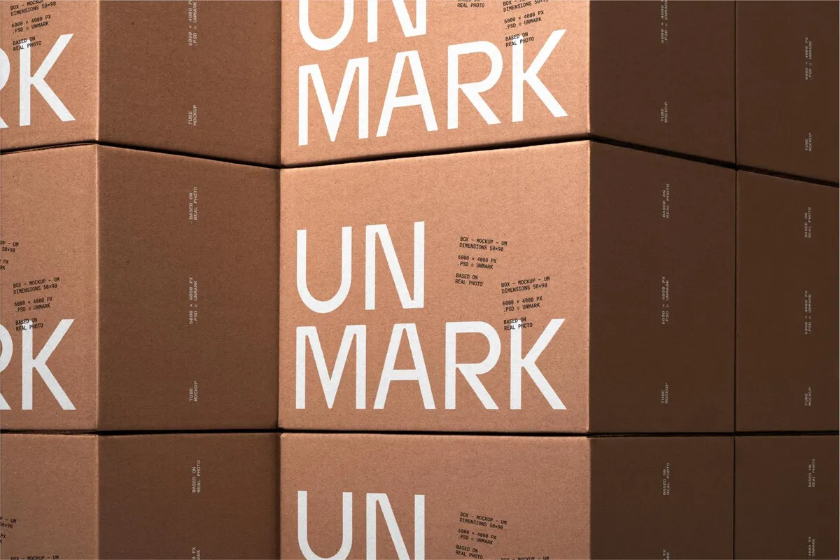 Cardboard Box Mockup