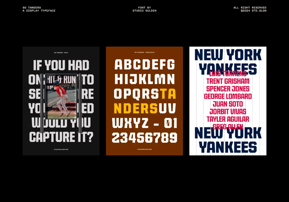 SG Tanders Superfamily: 72 Fonts