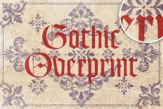 Gothic Overprint Effect