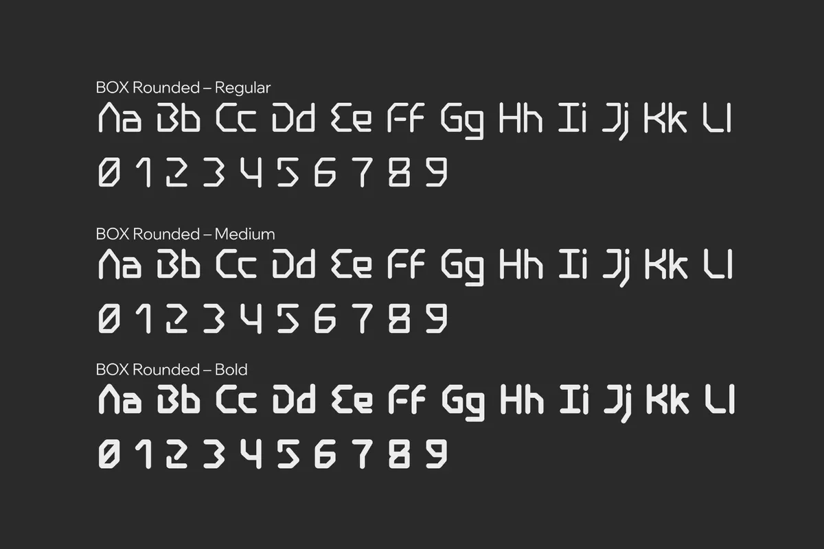 Box Space Font Family