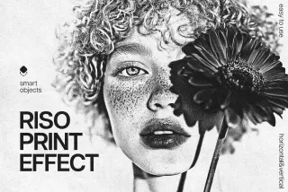 Risoprint Photo Effect