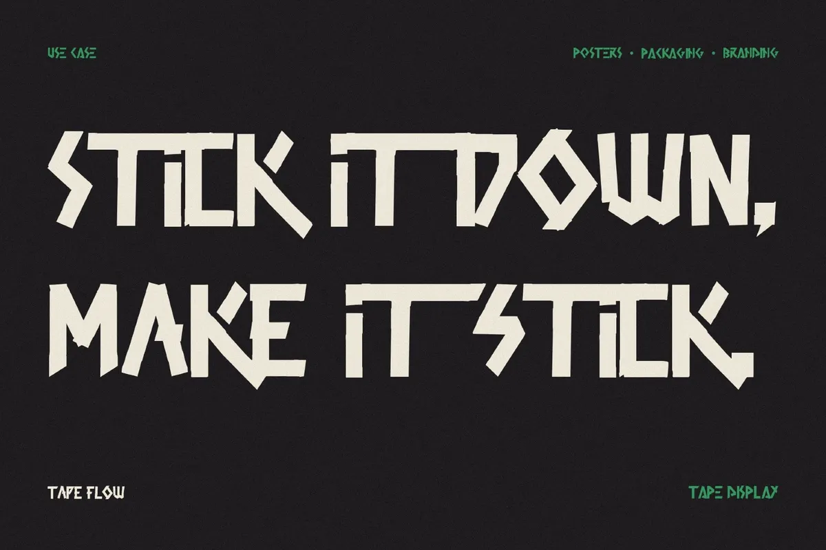 Tape Flow Punk Font