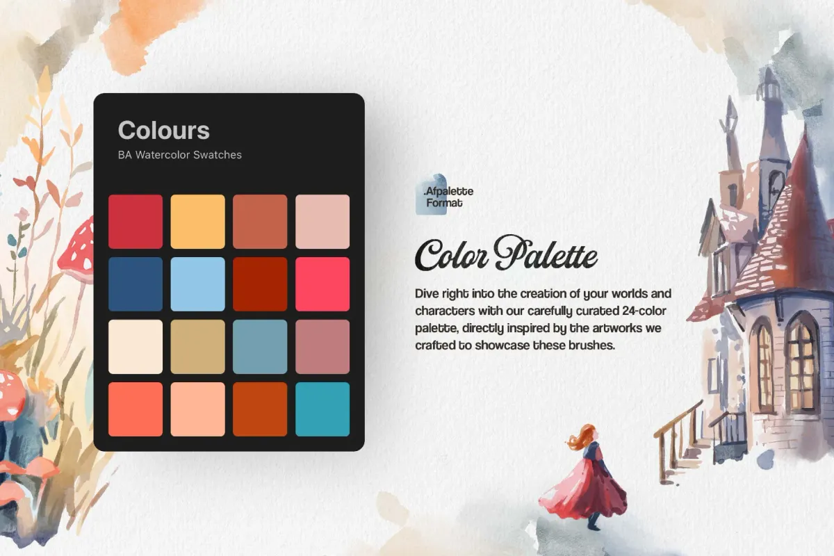Watercolor Journeys Affinity Brushes