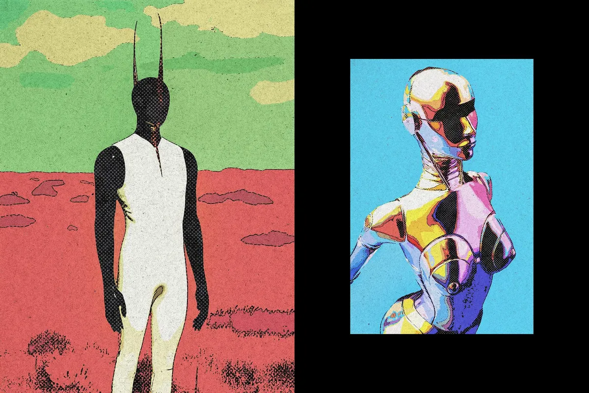 Comic Print Photo Effect