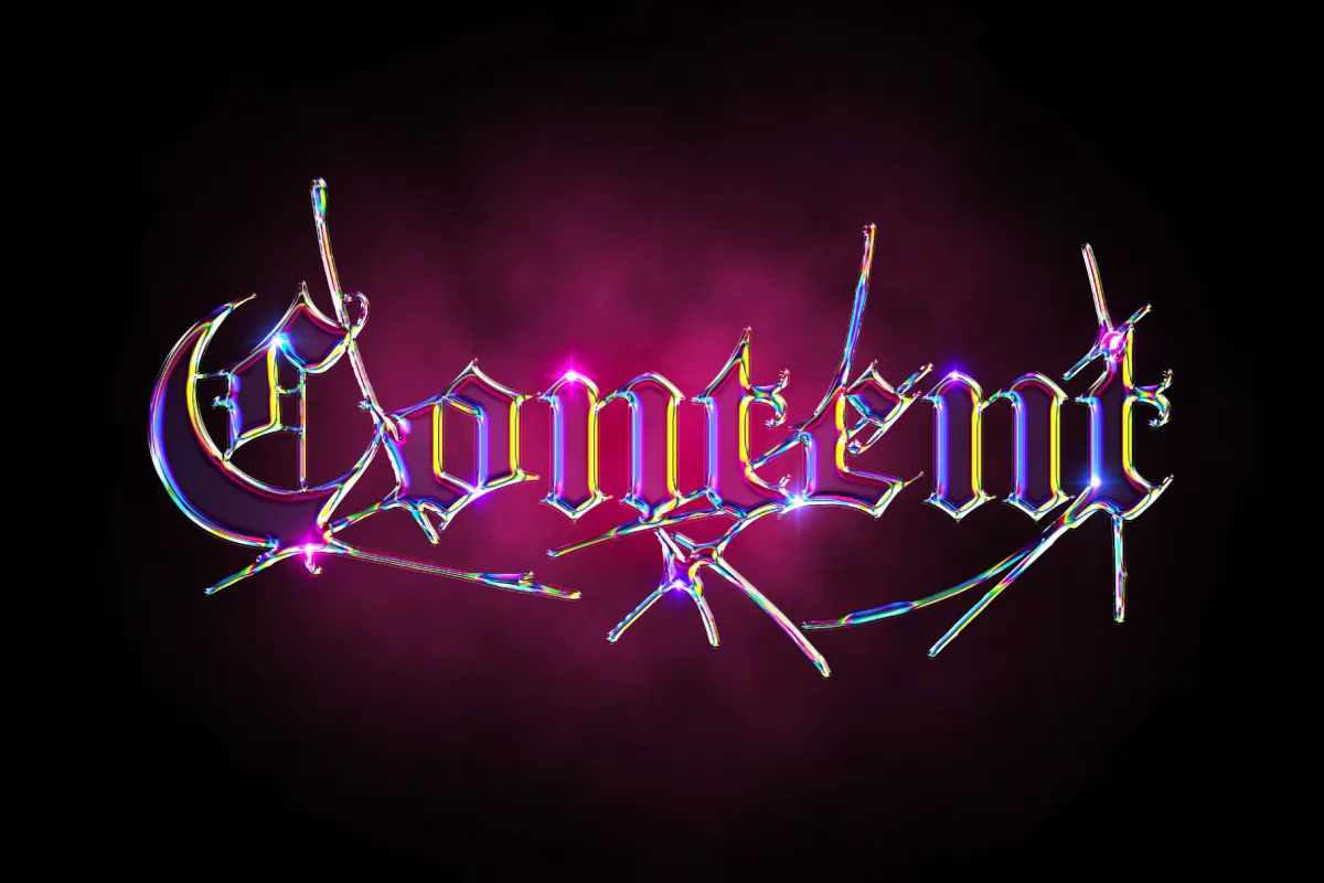 Toxic Spark Chrome Text Effect