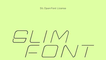 Slim Tech Font