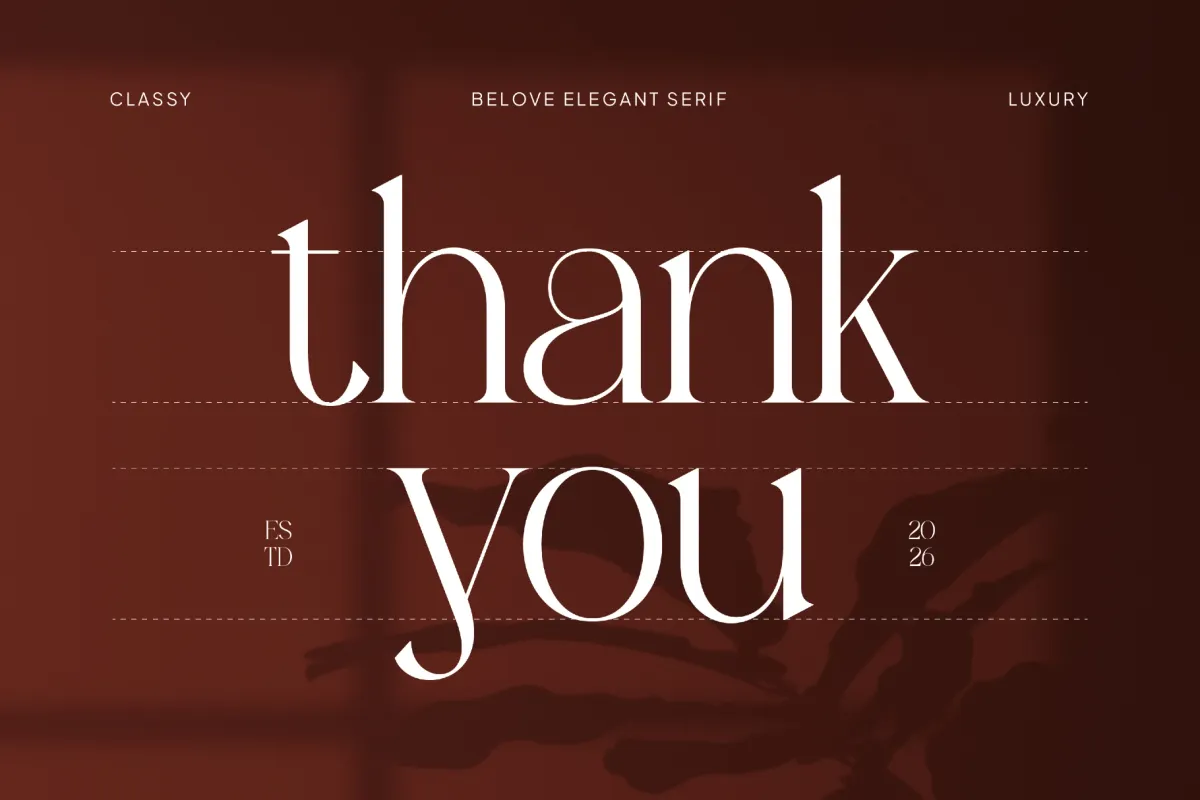 Belove – Modern Elegant Serif Font