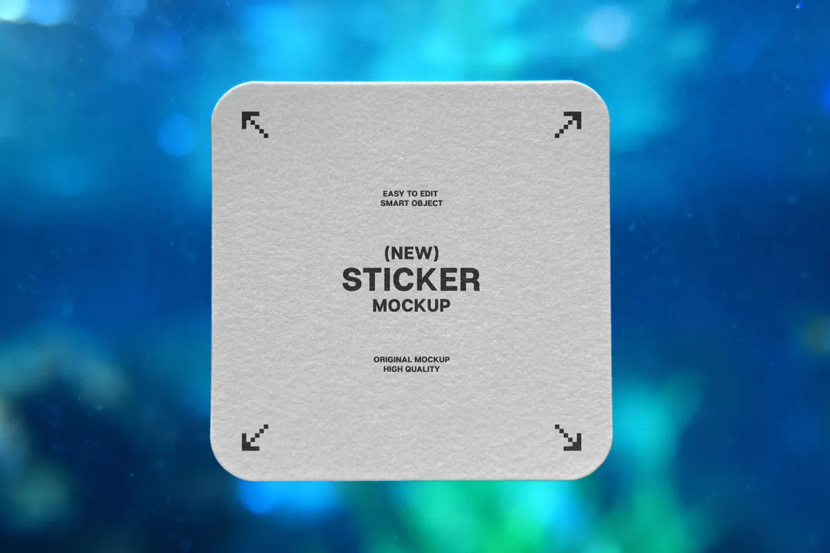 Aquarium Sticker Mockup