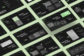 Black&Green Business Strategy G-Slides Template
