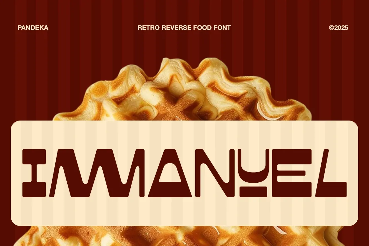 Immanuel - Retro Reverse Food Font