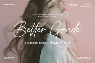 Better Grade - Elegant Signature Font