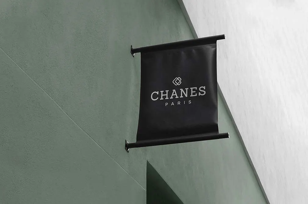 Fabric Sign Mockup