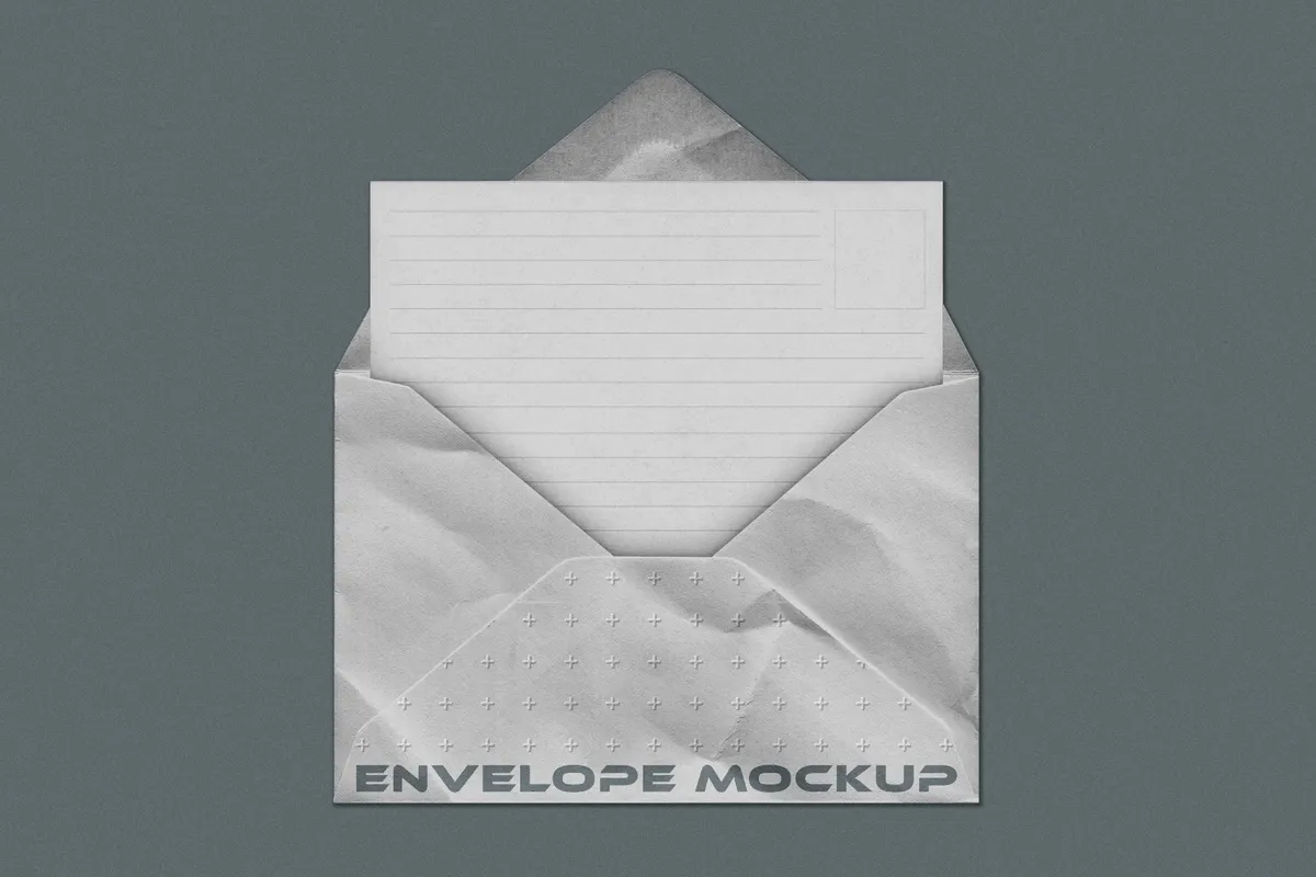 Small Paper Envelope Mockup