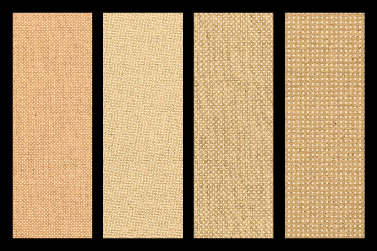 Kraft Riso Halftone Textures: White Dots