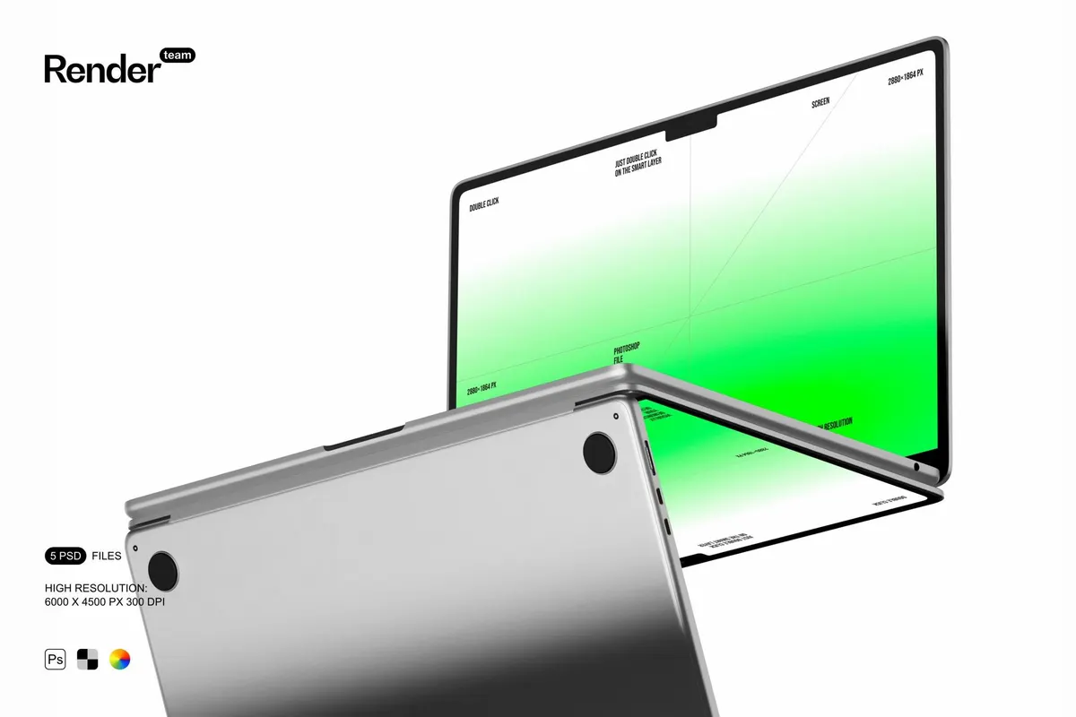 MacBook Air Mockup Set