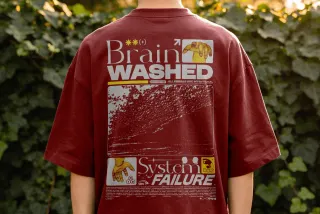 Back Print T-Shirt Mockup