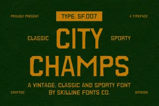 City Champs - Classic Sports Font
