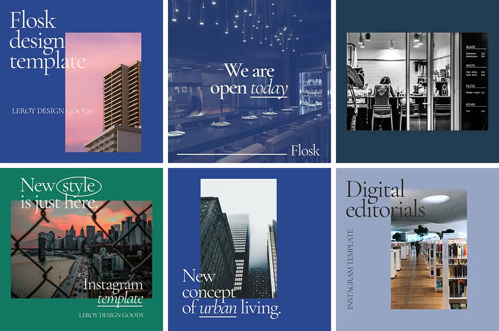 FLOSK Instagram Templates