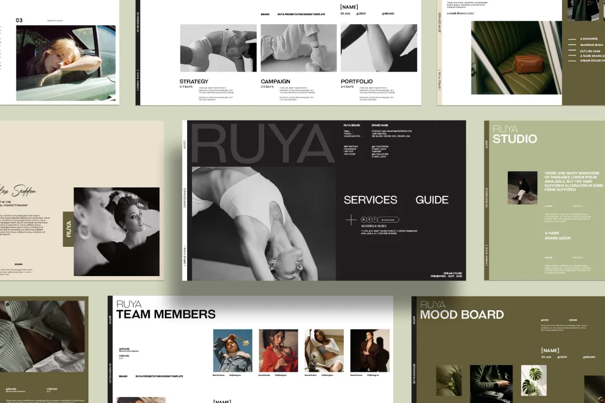RUYA / Service Guide Presentation Template