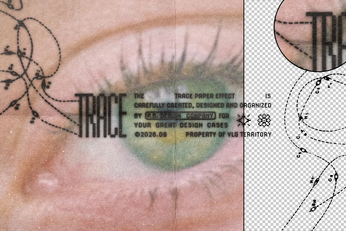 Tracing Paper Overlay Effect