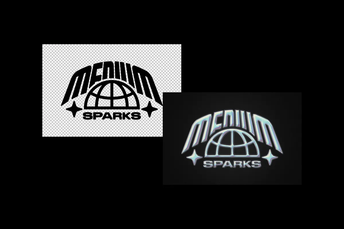 Y2K Chrome Text & Logo Effect