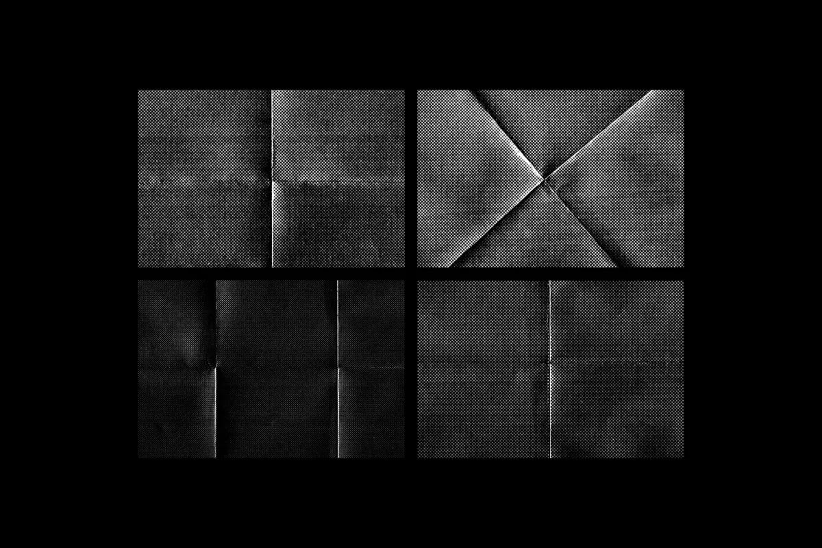 Folded Halftone Textures Collection