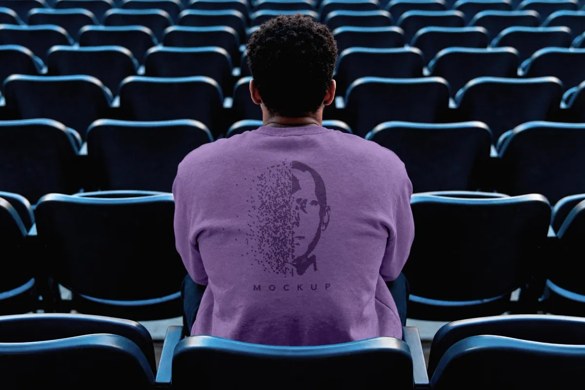 Back View Sweatshirt Mockup