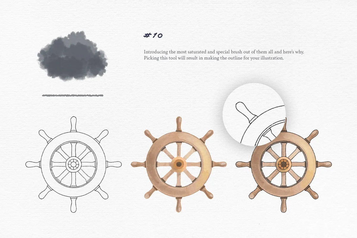 Elixir Watercolor Photoshop Brushes