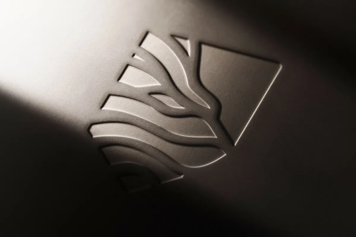 Emboss & Foil Leather Logo Mockup