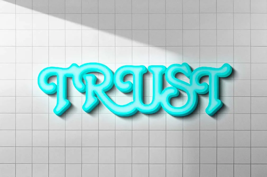 Bright Retro 3D Sign Mockups