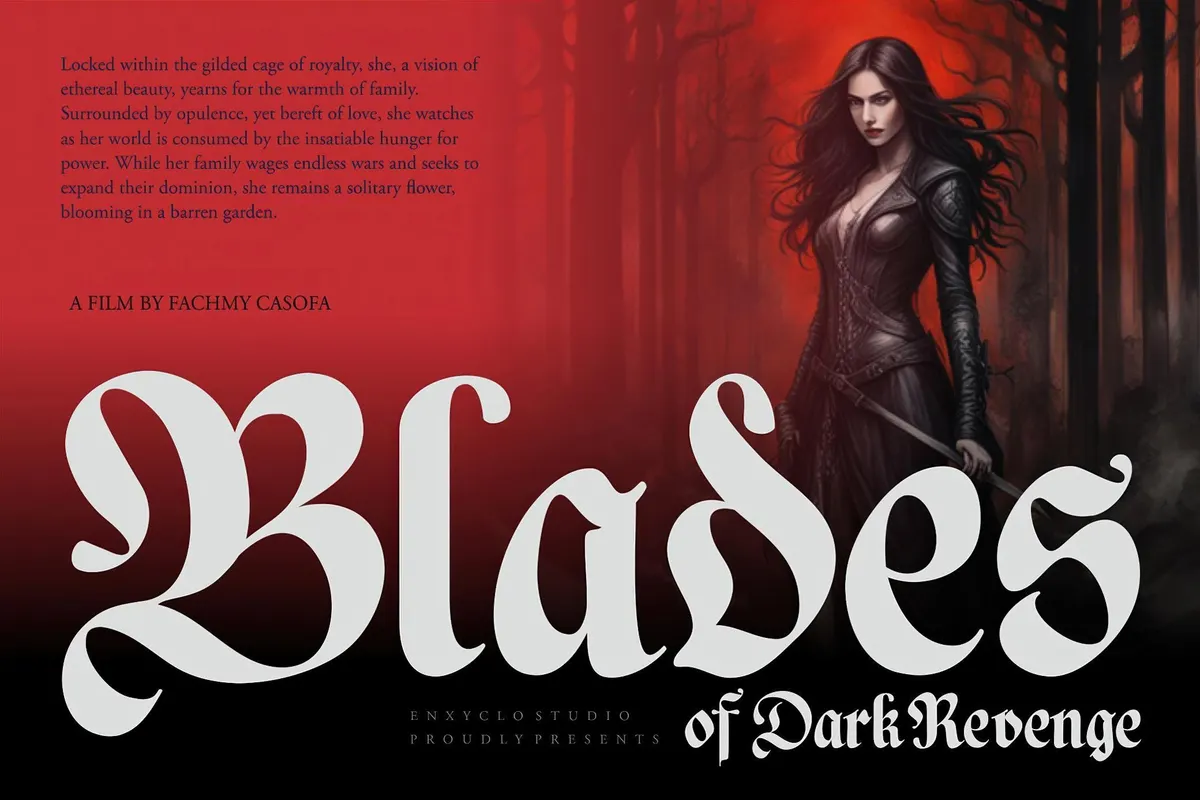 NCL Basefigh —  Rounded Blackletter Font