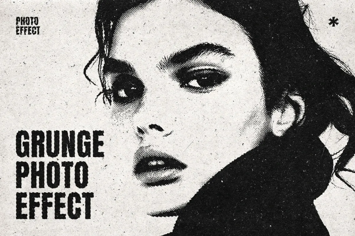 Grunge Print Photo Effect