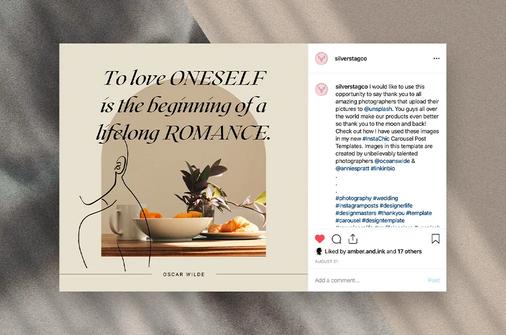#InstaWriter — Canva Post Templates