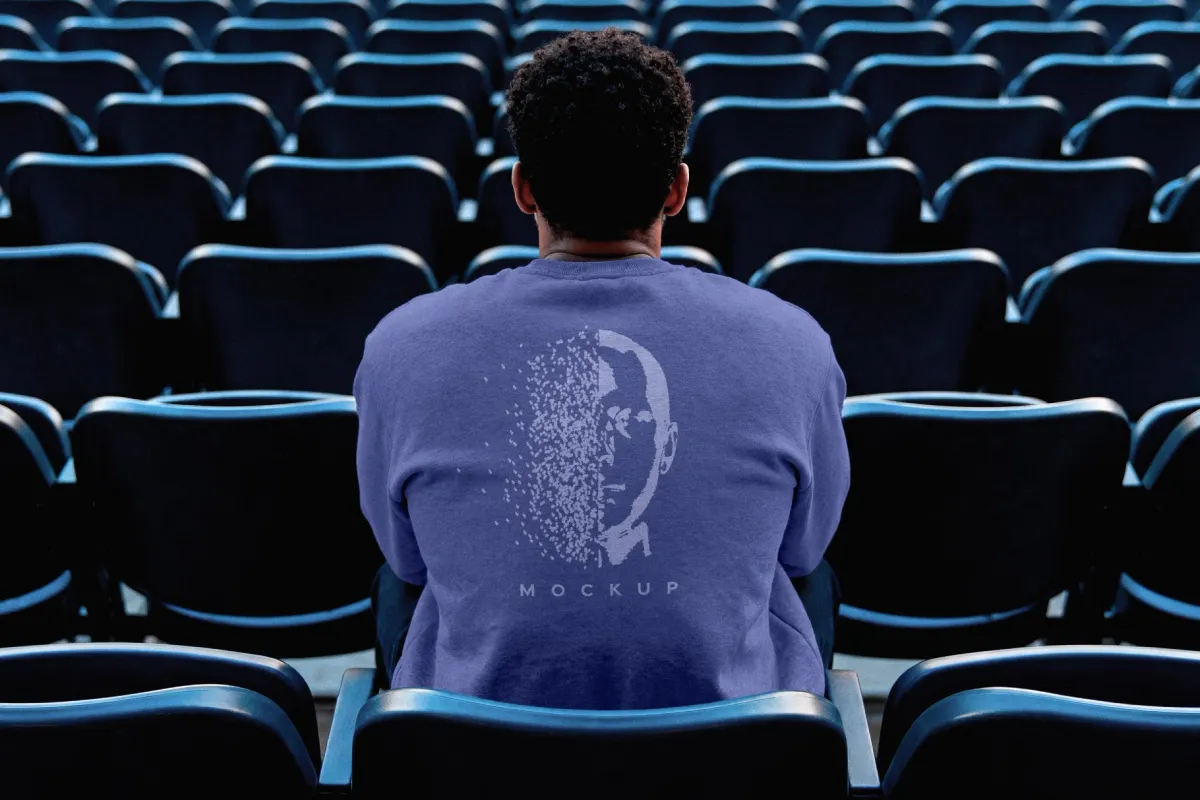 Back View Sweatshirt Mockup