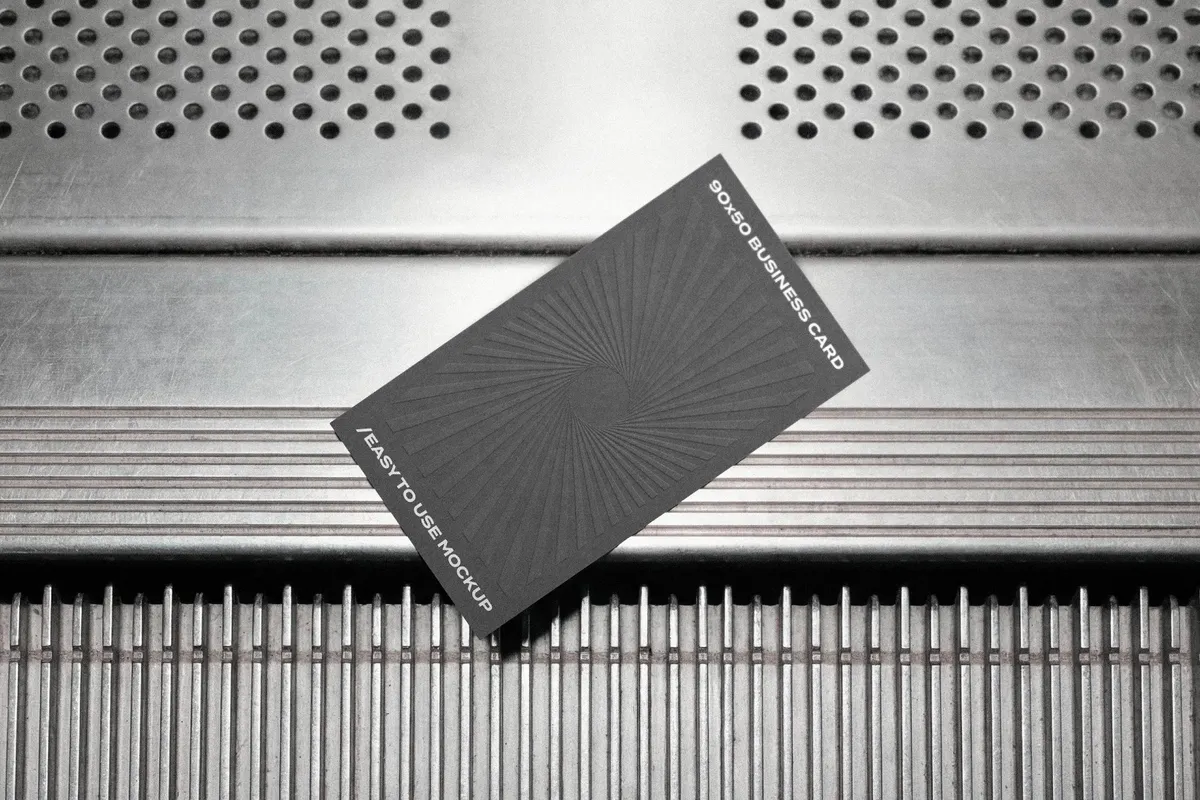 90x50 Business Card Mockup