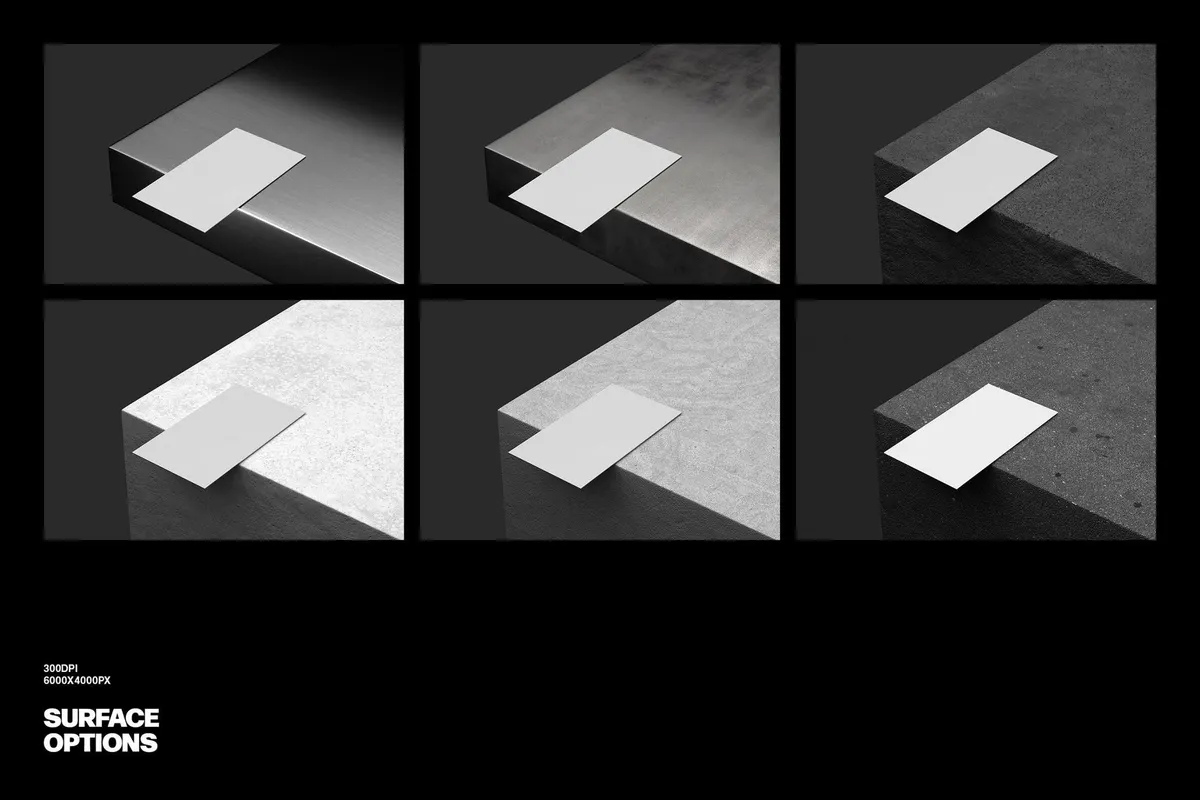 90×50mm Business Card Mockup