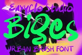 BIGES — Urban Raw Brush Font