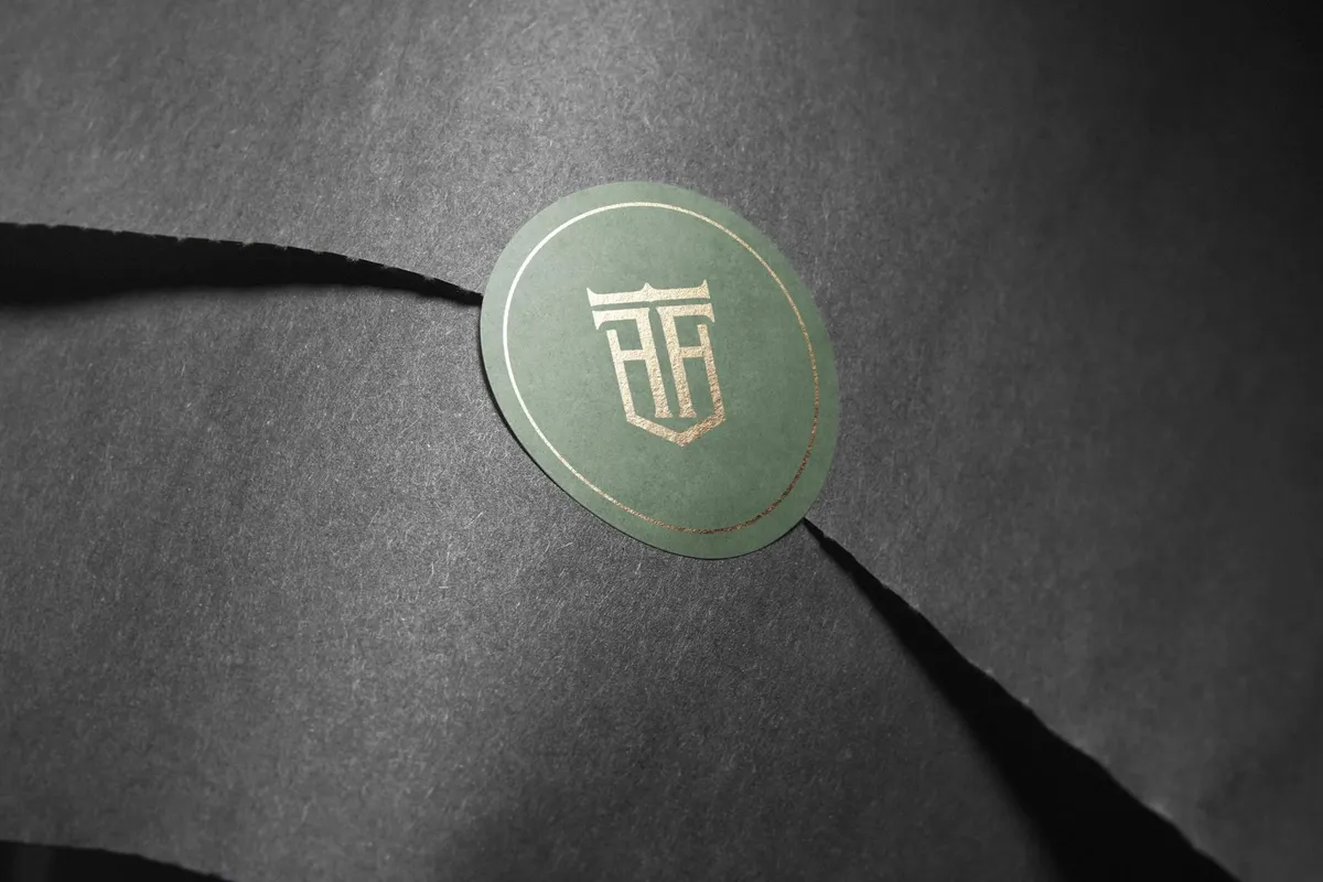 Kraft Wrap Seal Sticker Mockup