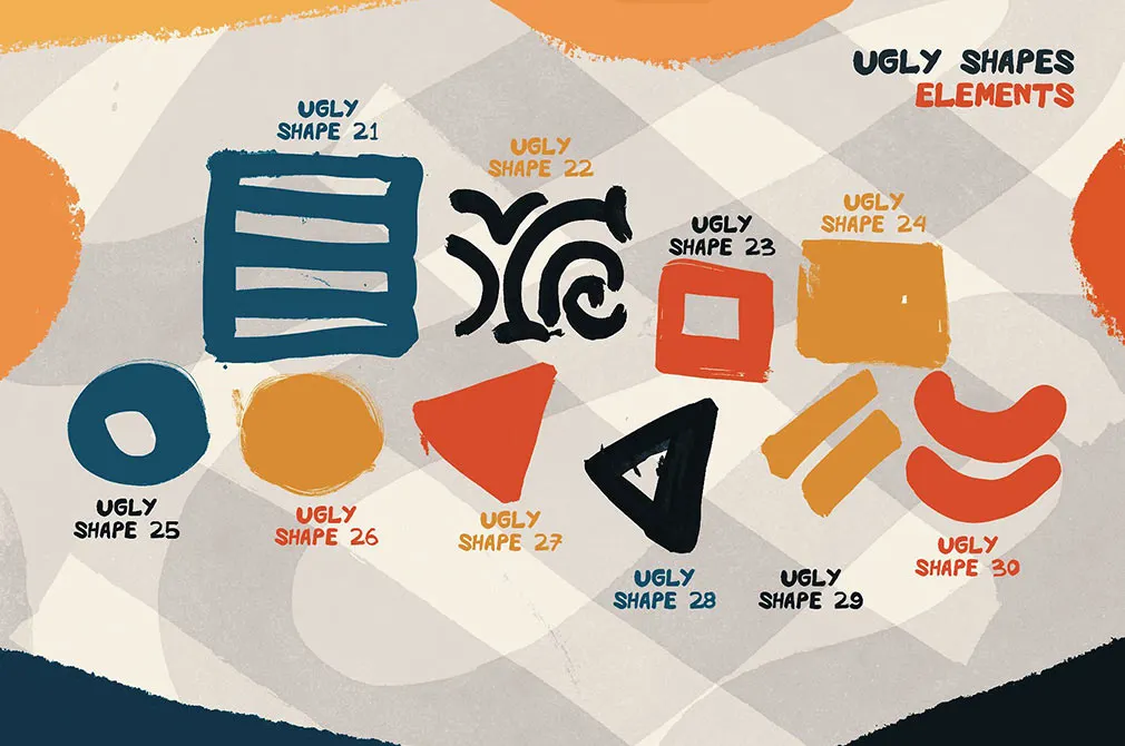 Ugly Shapes: Abstract Art Set