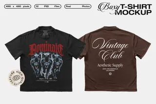 Boxy T-Shirt Mockup