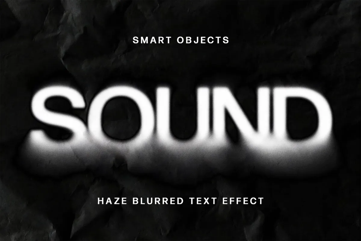 Haze Blurred Text Effect