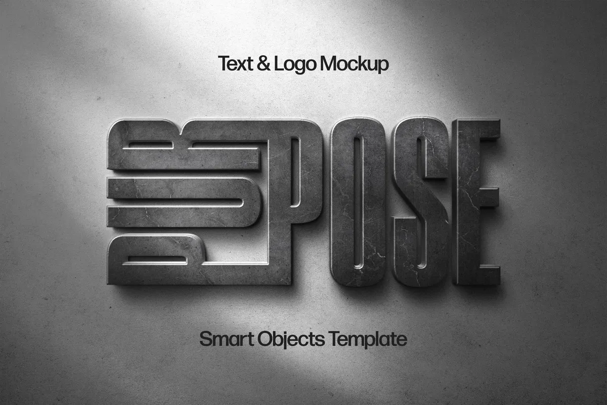 3D Outdoor Urban Sign Mockup