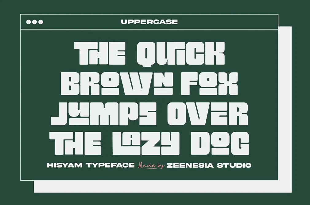 Hisyam Bold Typeface