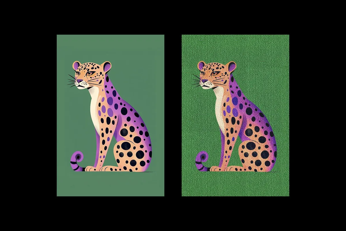 Embroidery Stitch Poster Effect